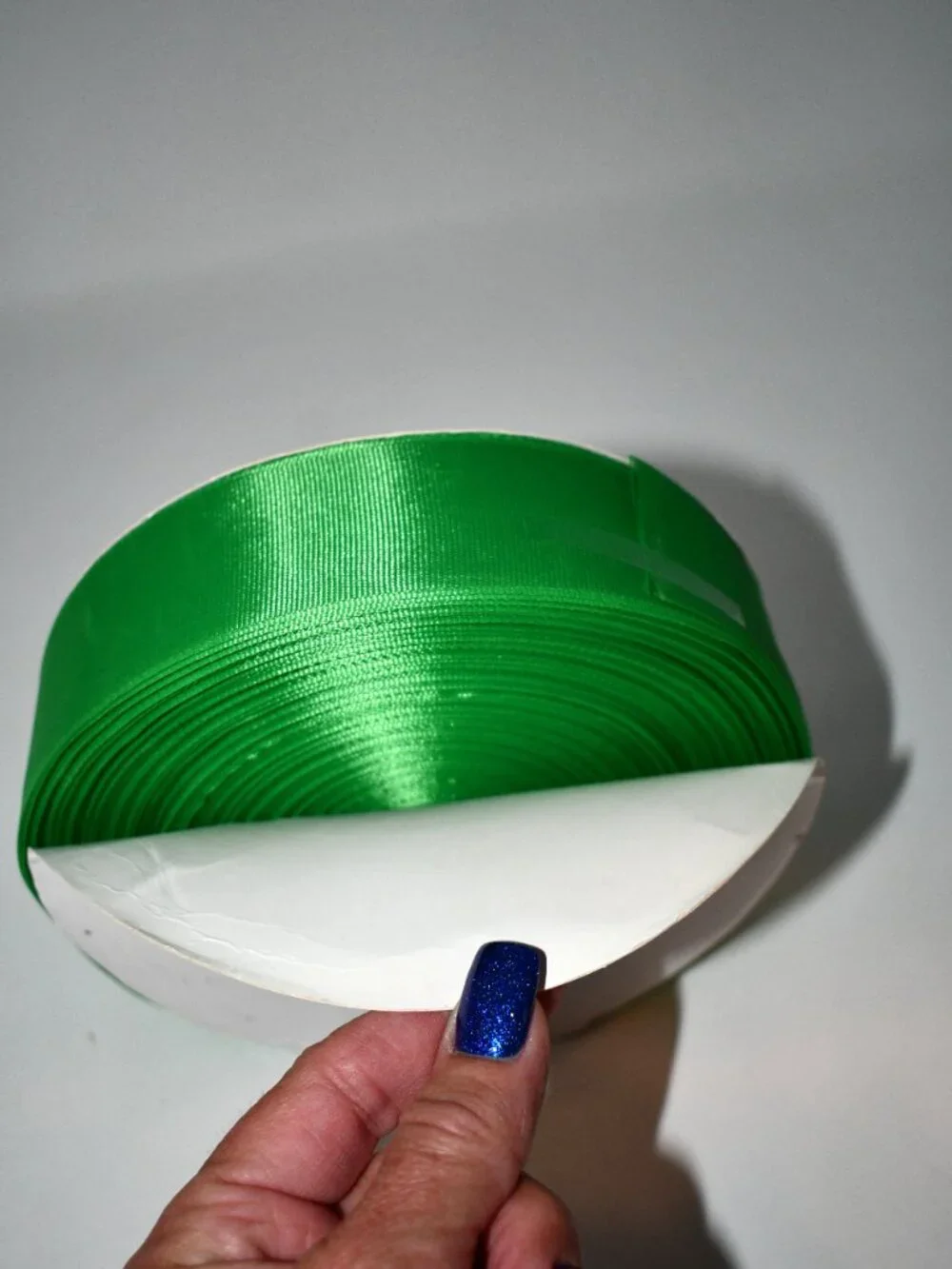 JESEP YONG Green Grosgrain Ribbon, 1.5 Inch x 50 Yards, Polyester Craft Ribbon,